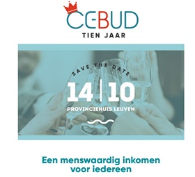 Save the date | 10 jaar CEBUD: een menswaardig inkomen voor iedereen!